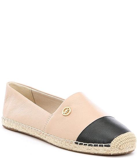 michael michael kors kendrick toe cap slip-on espadrilles|Kendrick Logo and Leather Slip.